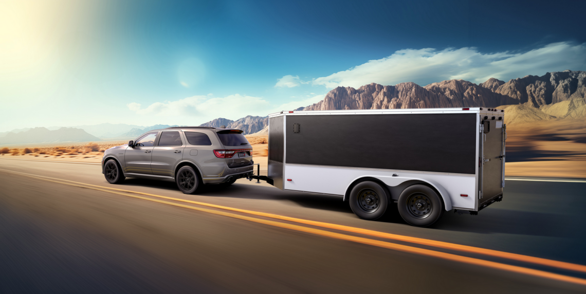 The 2026 Dodge Durango towing a trailer