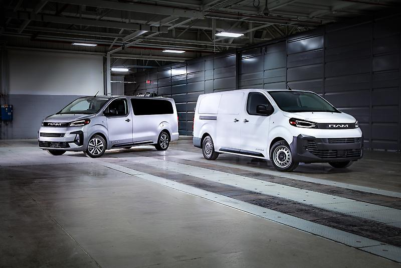 A pair of 2027 RAM ProMaster City models