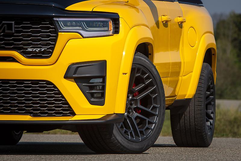 The headlight of the RAM 1500 Rumble Bee